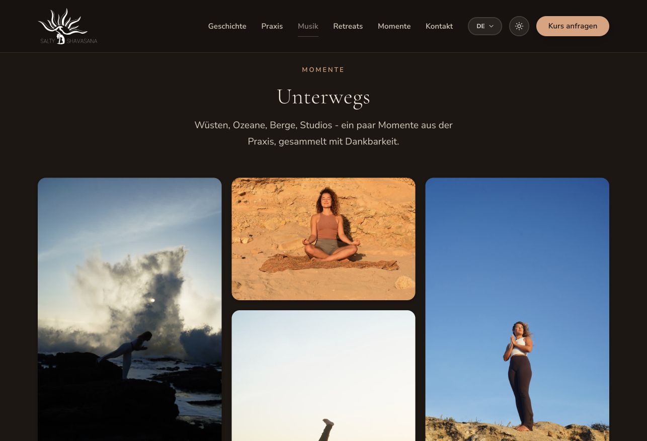 Nina Pfatischer Yoga website outdoor yoga photo gallery